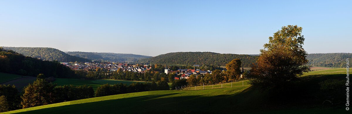 Blick auf Untersteinbach (Rauhenebrach, Steigerwald)