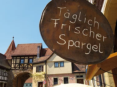 Restauranttafel "Spargel", Prichsenstadt