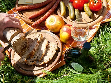 Picknick in den Sulzfelder Weinbergen