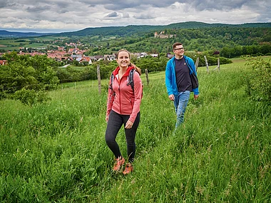 Abwechslungsreiche Wanderwege um die Burgruine Königsberg i.Bay.